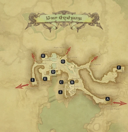 Map Nouvelle Gridania